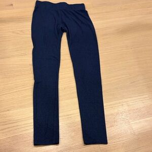 Lou & Grey fleece-lined navy blue tights/ leggings